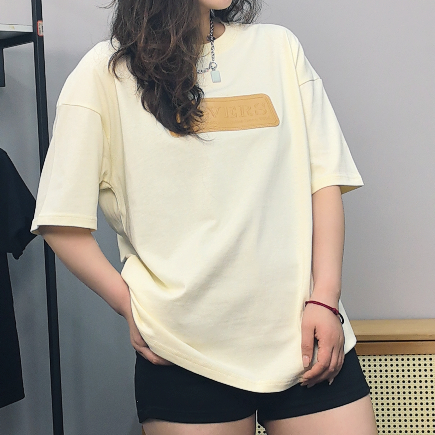 【林百万专属】短袖棉T夏季休闲百搭圆领男女同款S0005