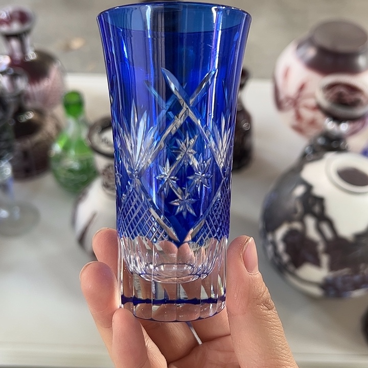 手柄款水晶玻璃微瑕一个