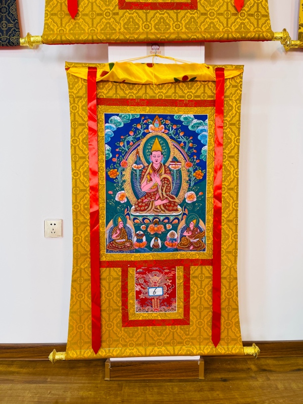 热贡精品唐卡宗卡巴手绘6