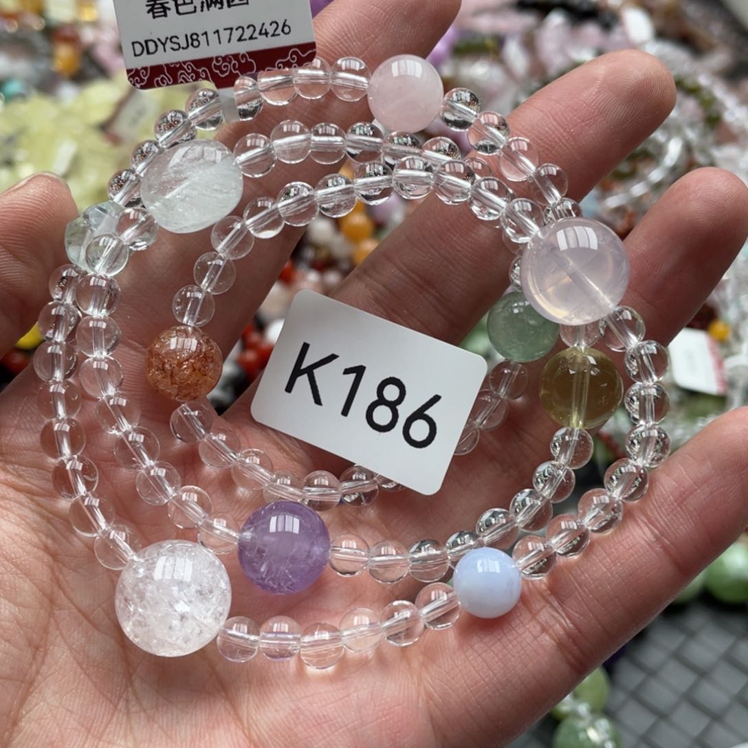 未镶嵌手链水晶多样性