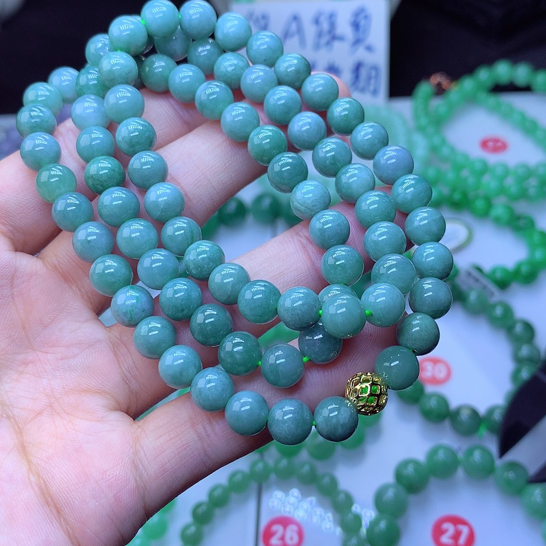 翡翠毛衣链未镶嵌卡7.8