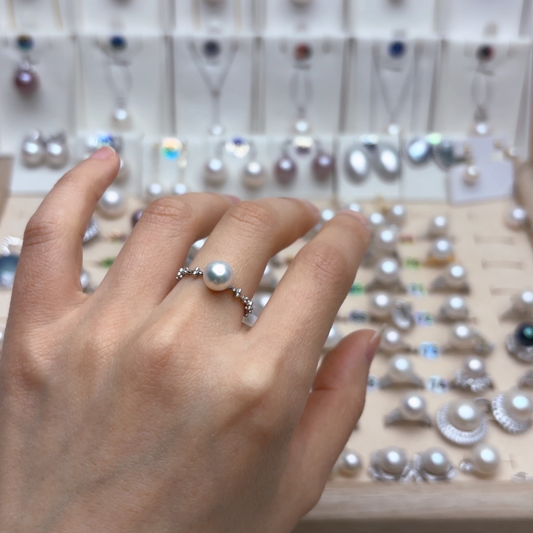 淡水珍珠颈饰银S925镶嵌