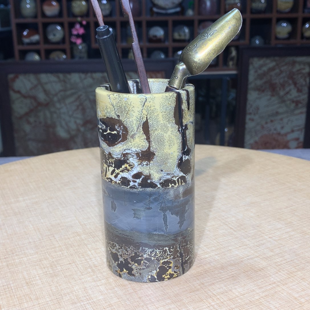 ，广西国画石摆件