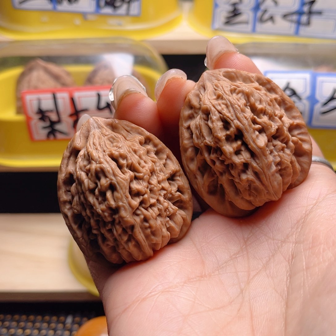 文玩核桃把件九仙庙
