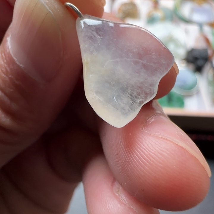 翡翠未镶嵌挂件冰种随性小挂件