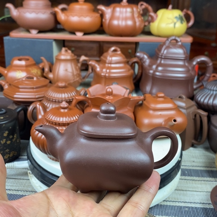 茶壶紫砂全手工传炉130-260cc原矿老紫泥特价
