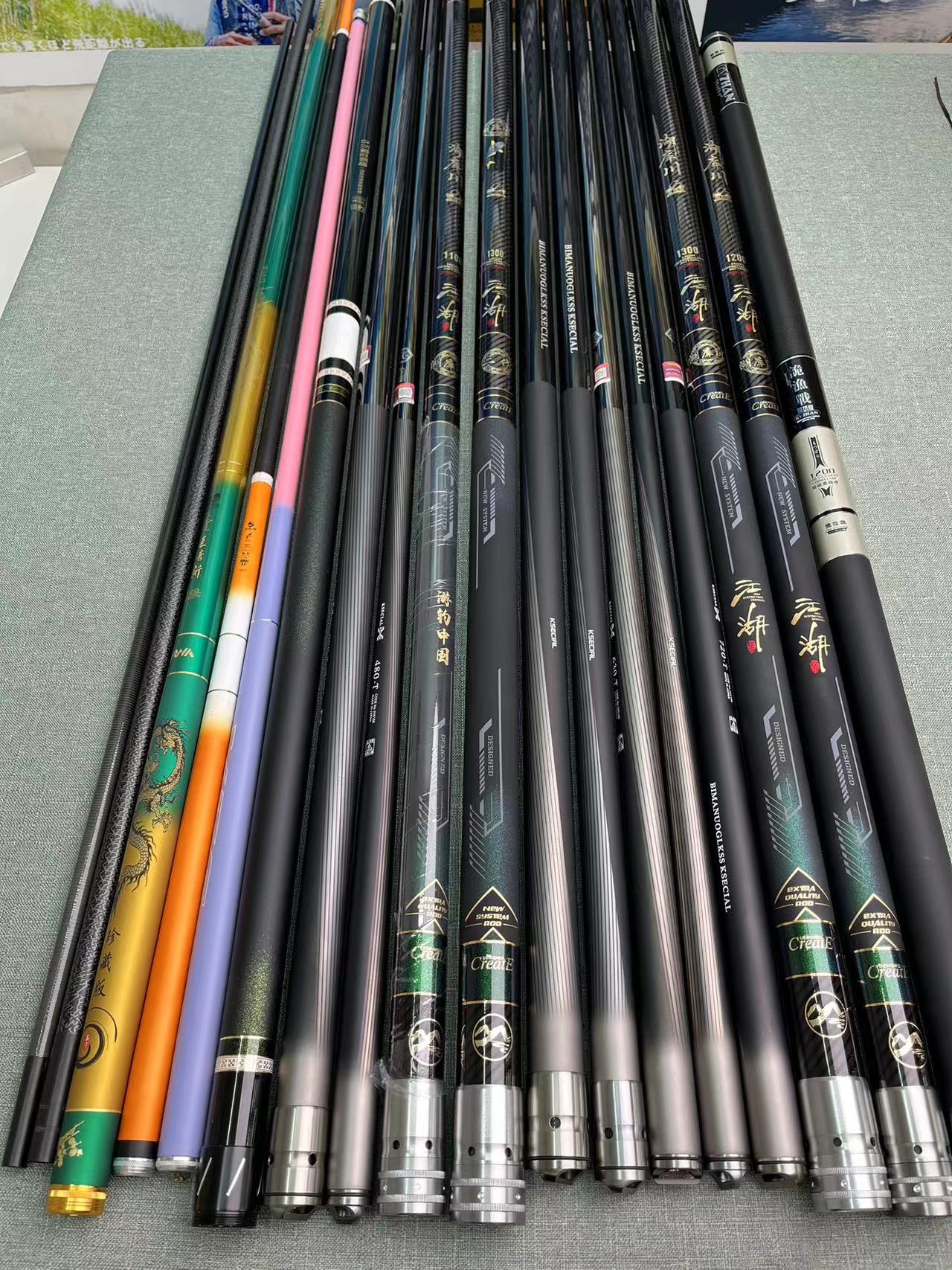 8米到15米超轻超硬高碳炮杆19调28调长节传统钓打窝鱼竿