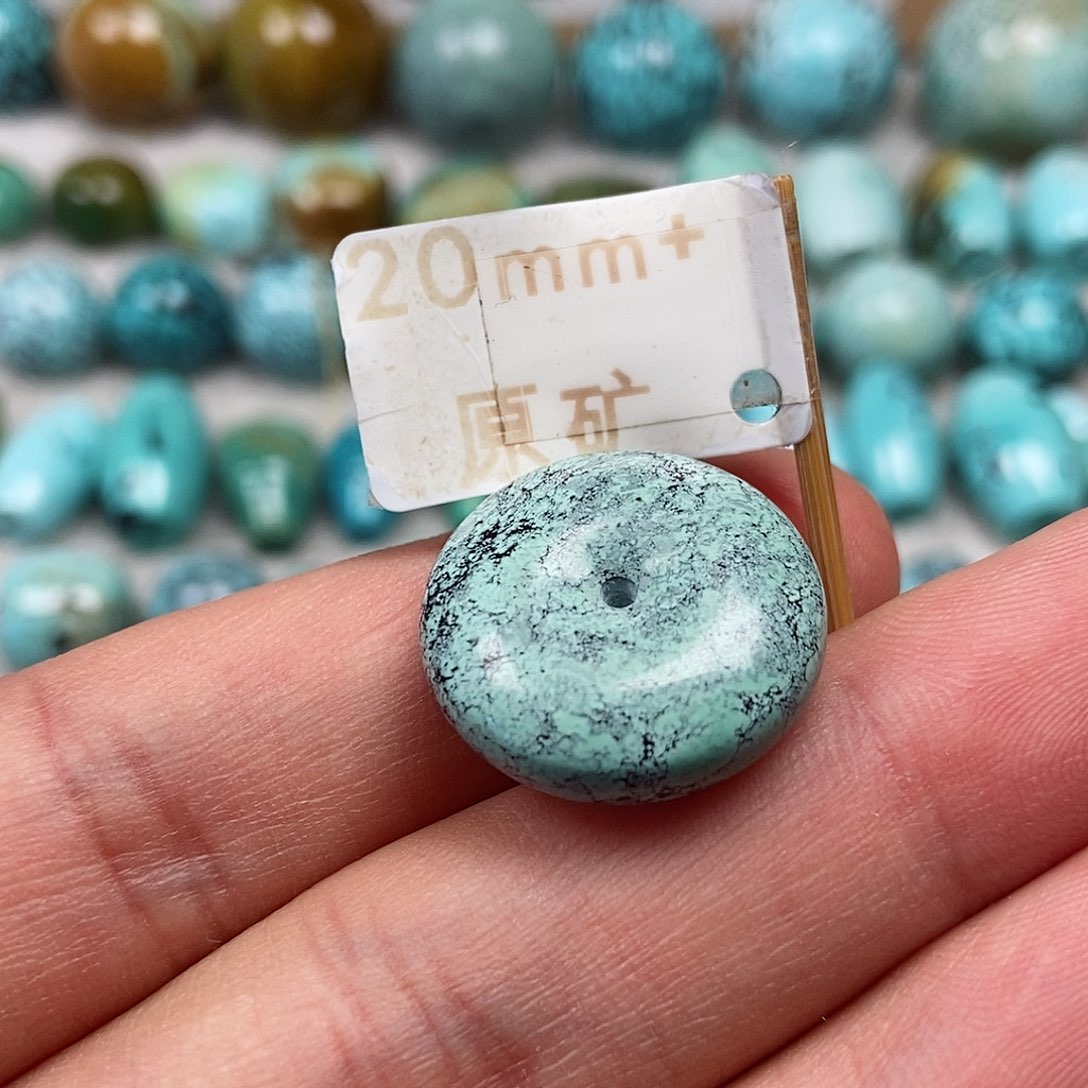 未镶嵌绿松石珠宝半成品