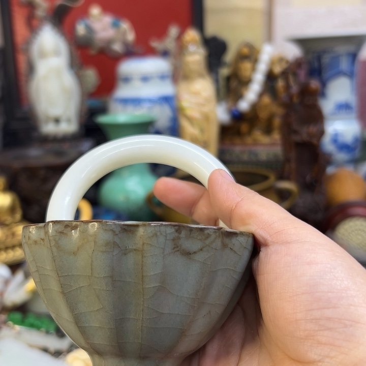 痴***1摆件、摆件：瓷杯、瓷杯