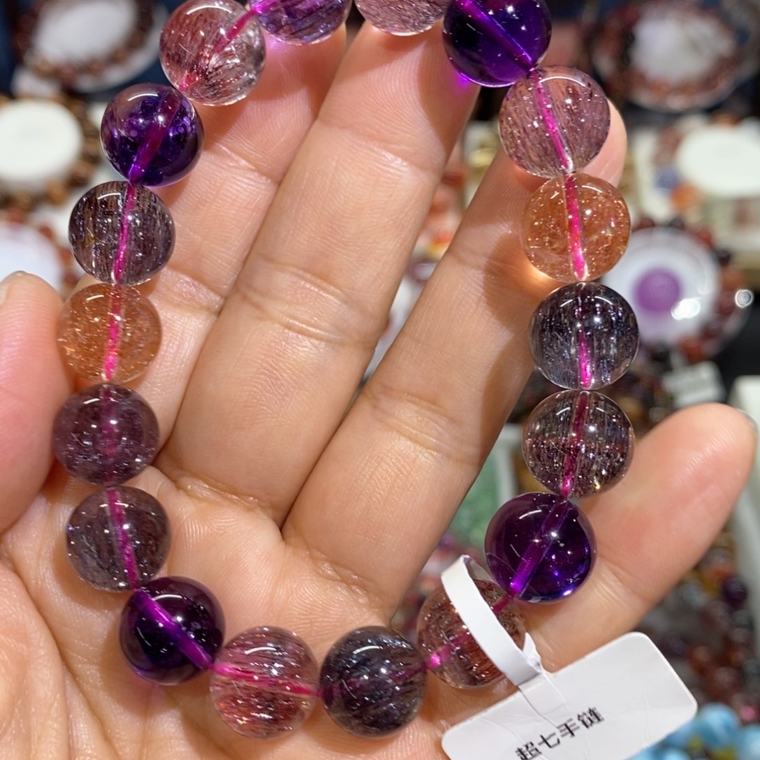 手串未镶嵌水晶老矿超七11