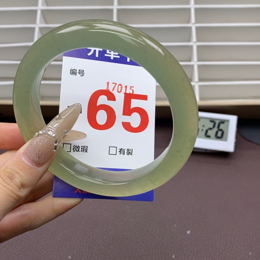 未镶嵌蛇纹石玉手镯