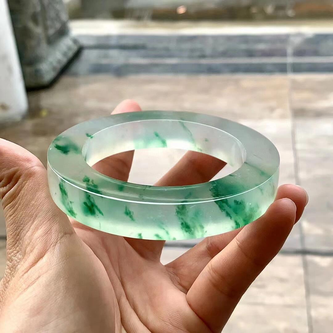 天然缅甸翡翠A货手镯私人定制不退不换