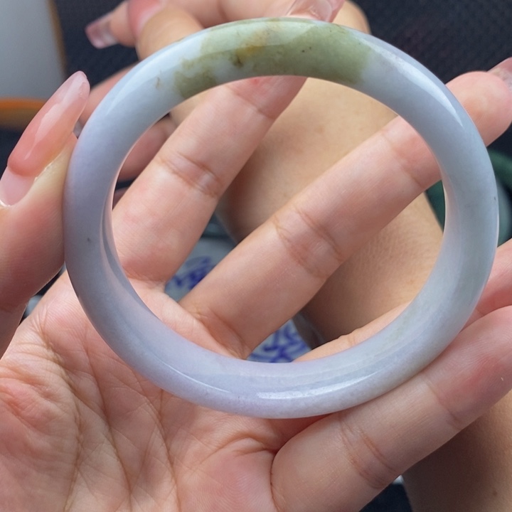 定制翡翠未镶嵌天然翡翠手镯56.5