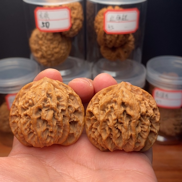 文玩核桃手串麻核桃盘龙纹福利