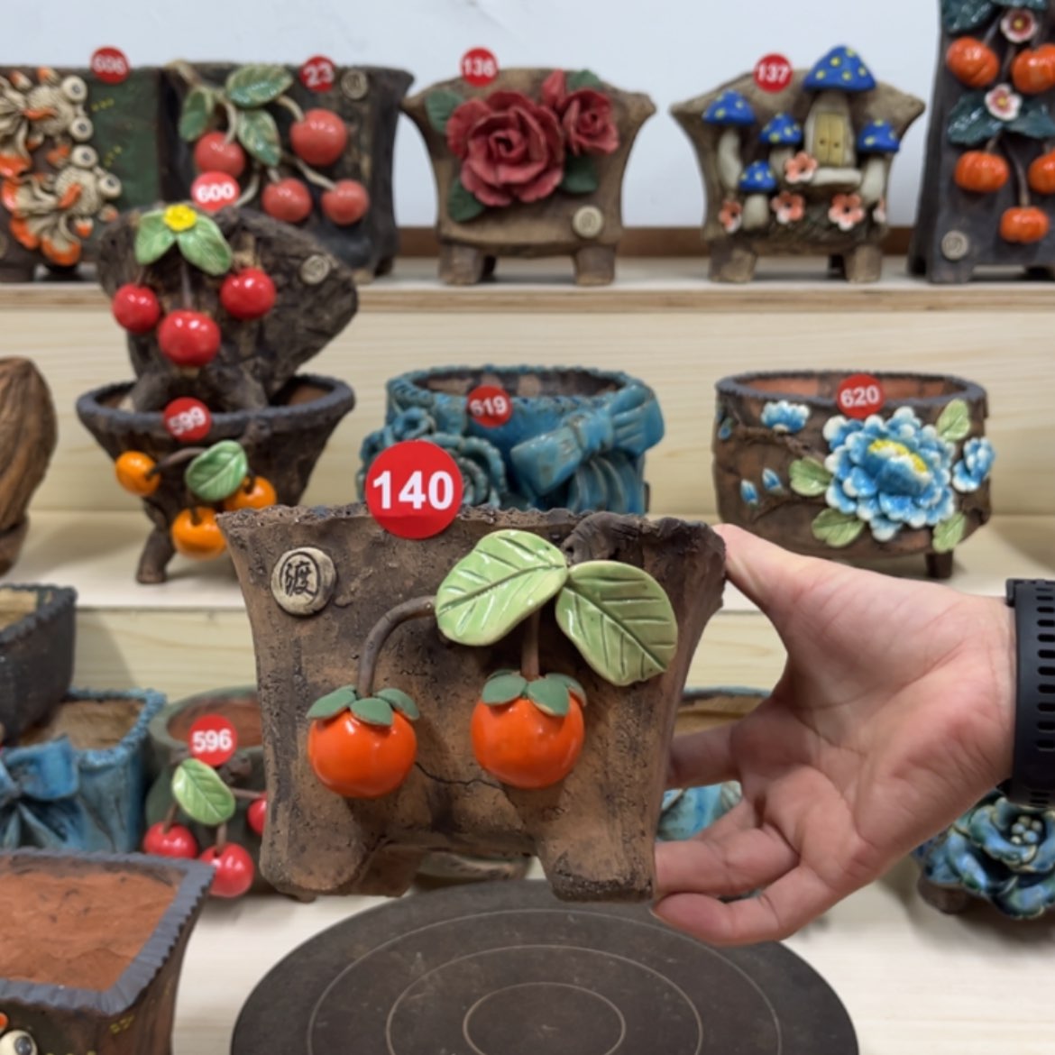 【闪购商品】紫砂花盆140号内口12×11外高11