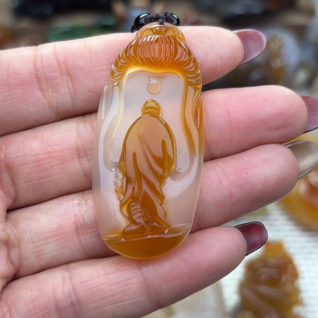 玛瑙/玉髓挂件未镶嵌