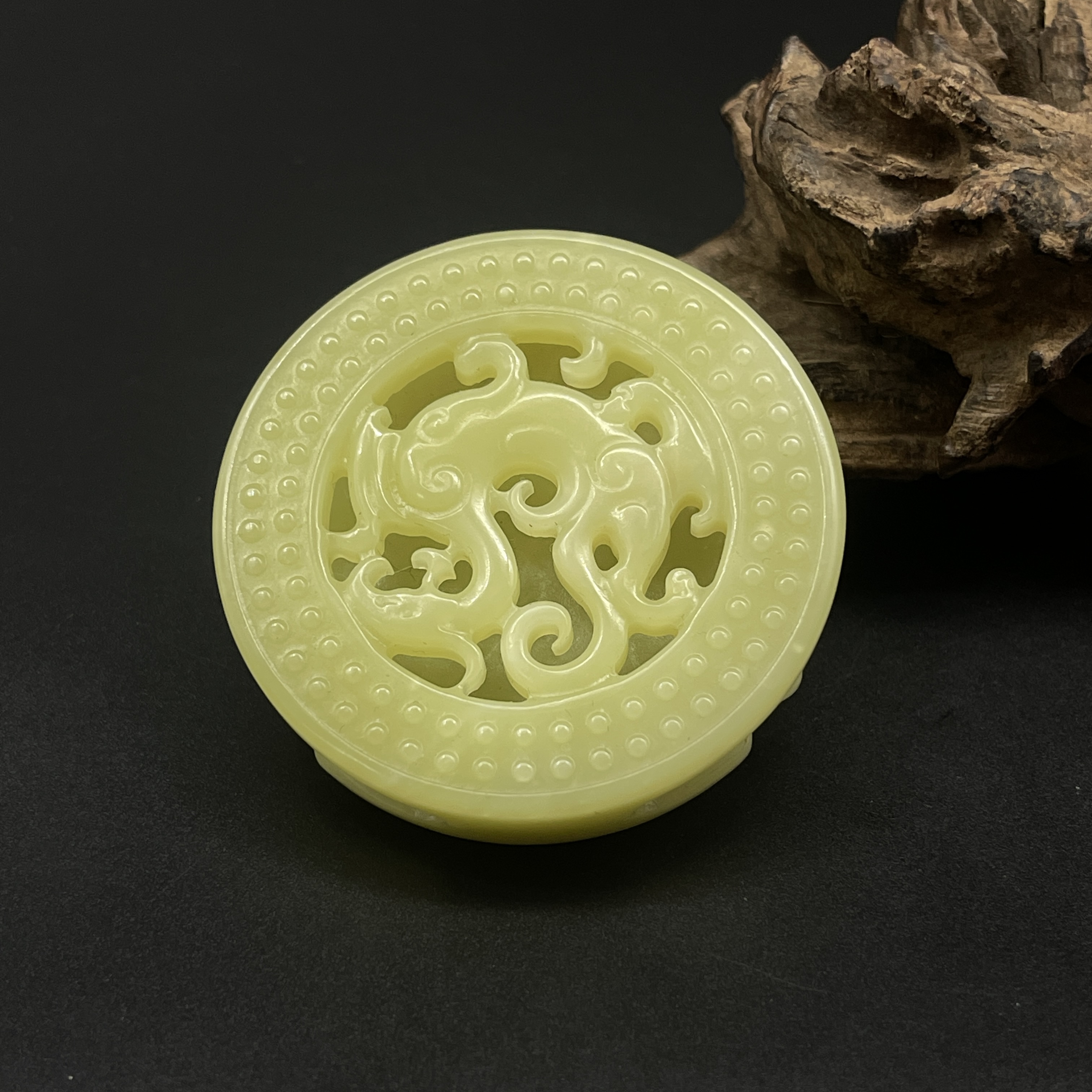 《清代》 和田玉腰带扣   山东文物商店泰运 ZZXCEH622272