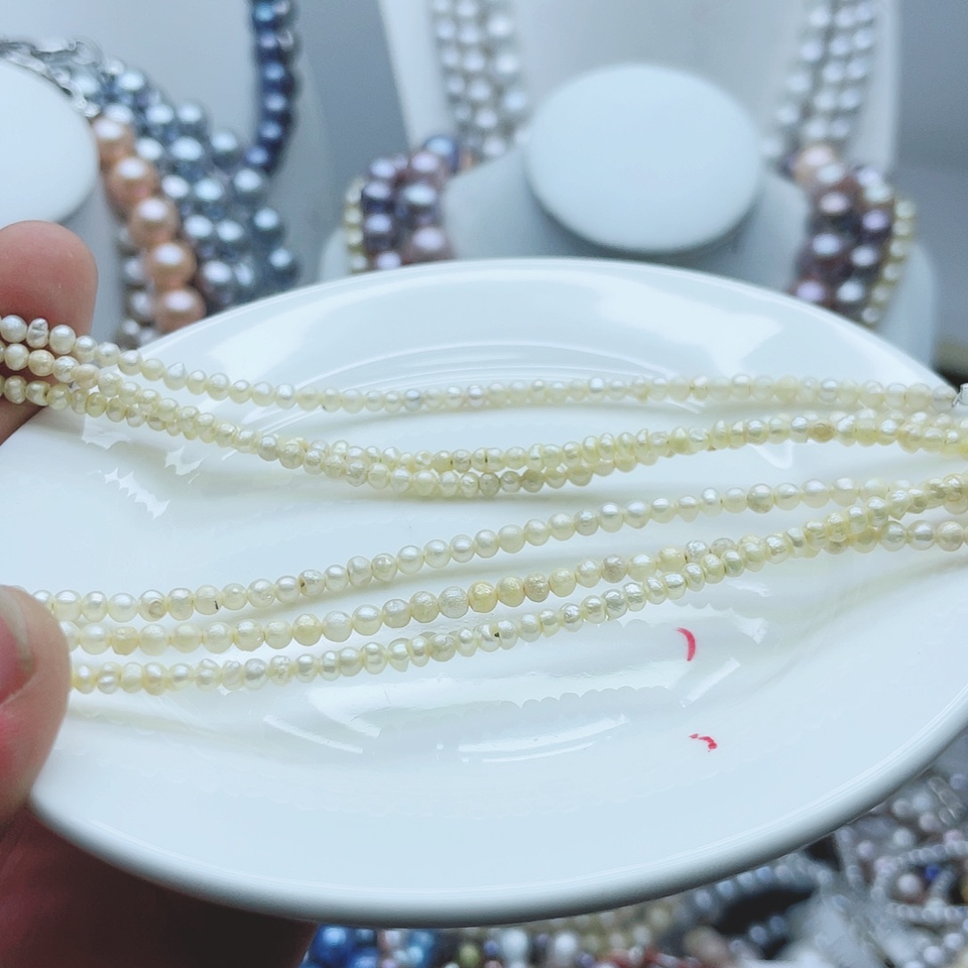 淡水珍珠颈饰钛钢