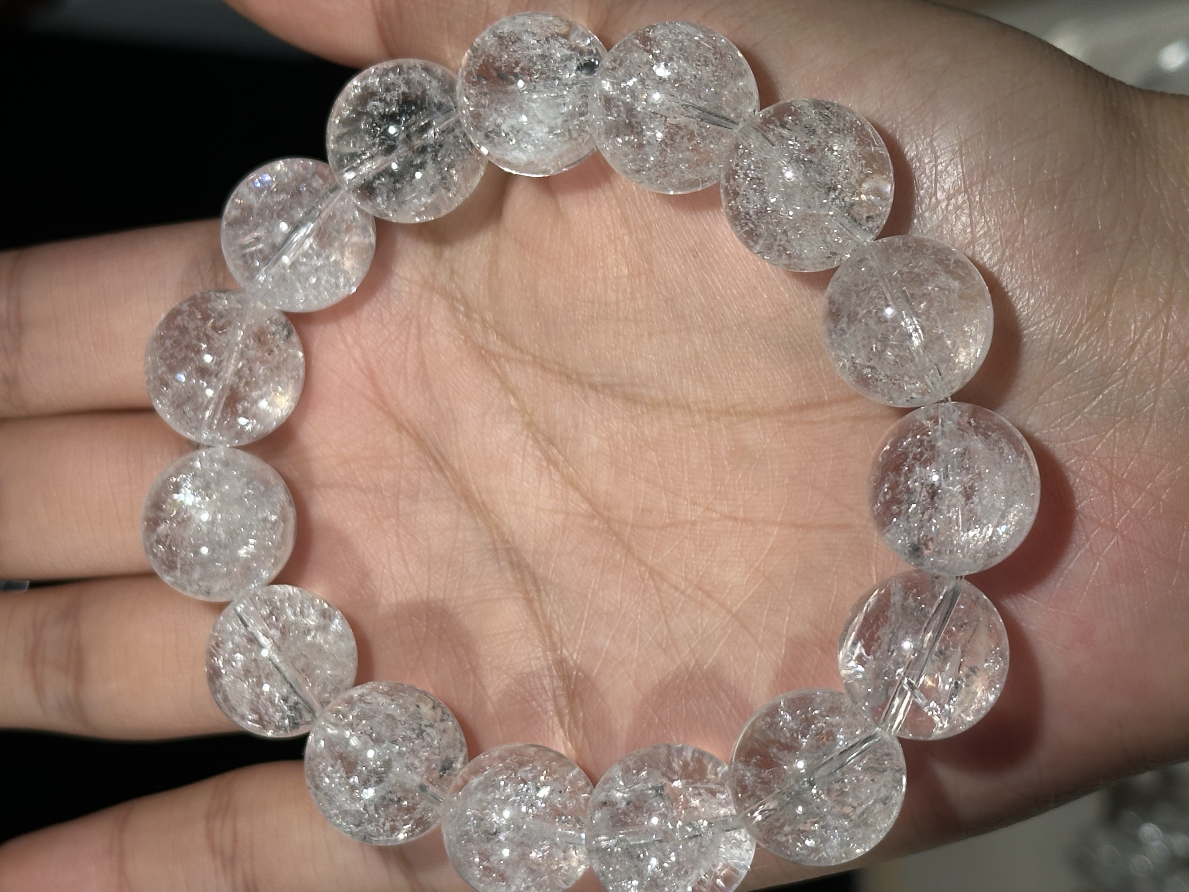 天然暴风雪白阿塞 随行 爆闪单珠隔珠（发一颗） 多样性发一