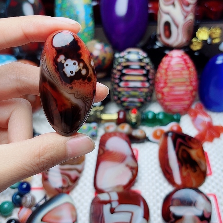 未镶嵌玛瑙/玉髓珠宝半成品