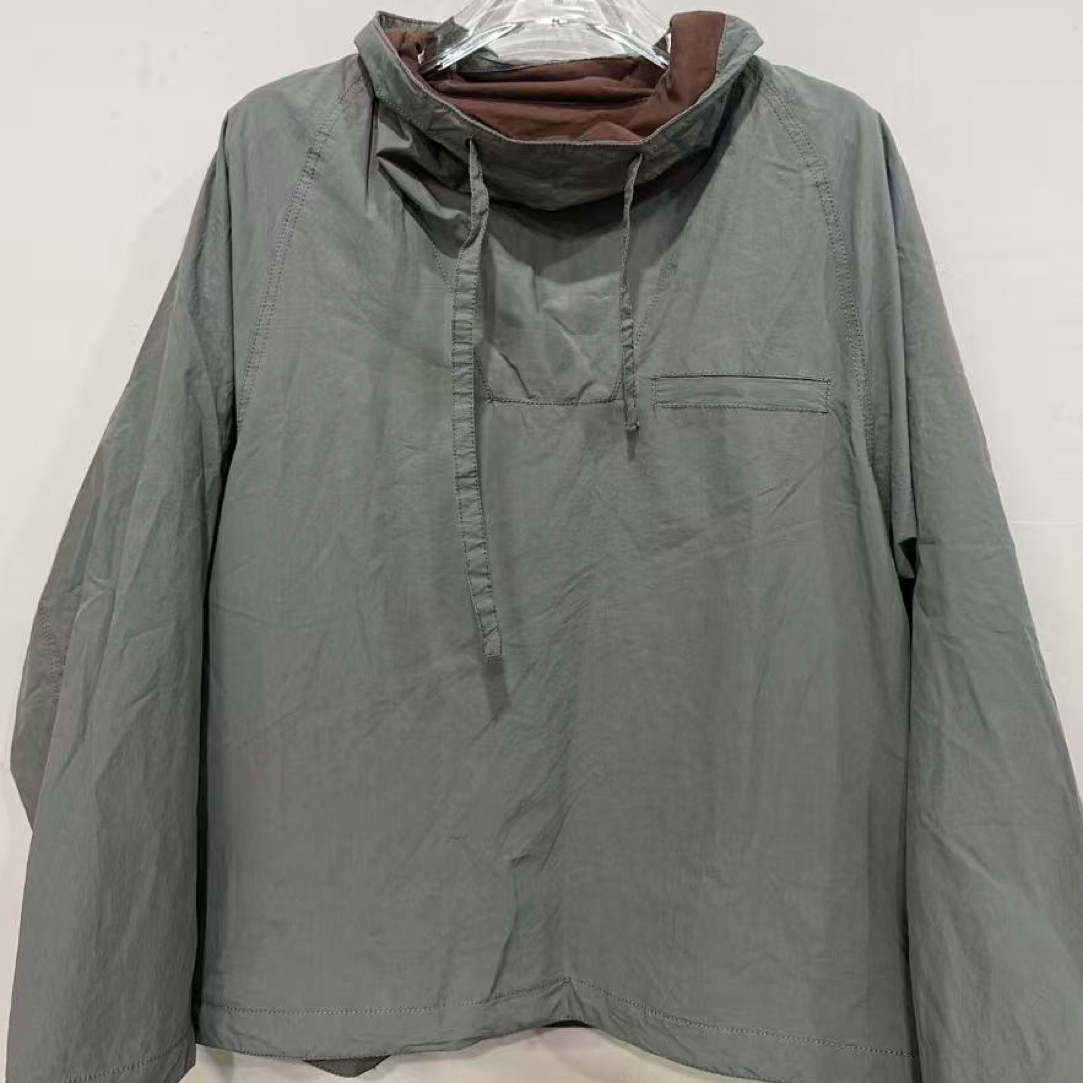 日系简约纯棉高领卫衣