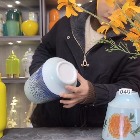 陶瓷陶瓷花瓶摆件工艺品装饰