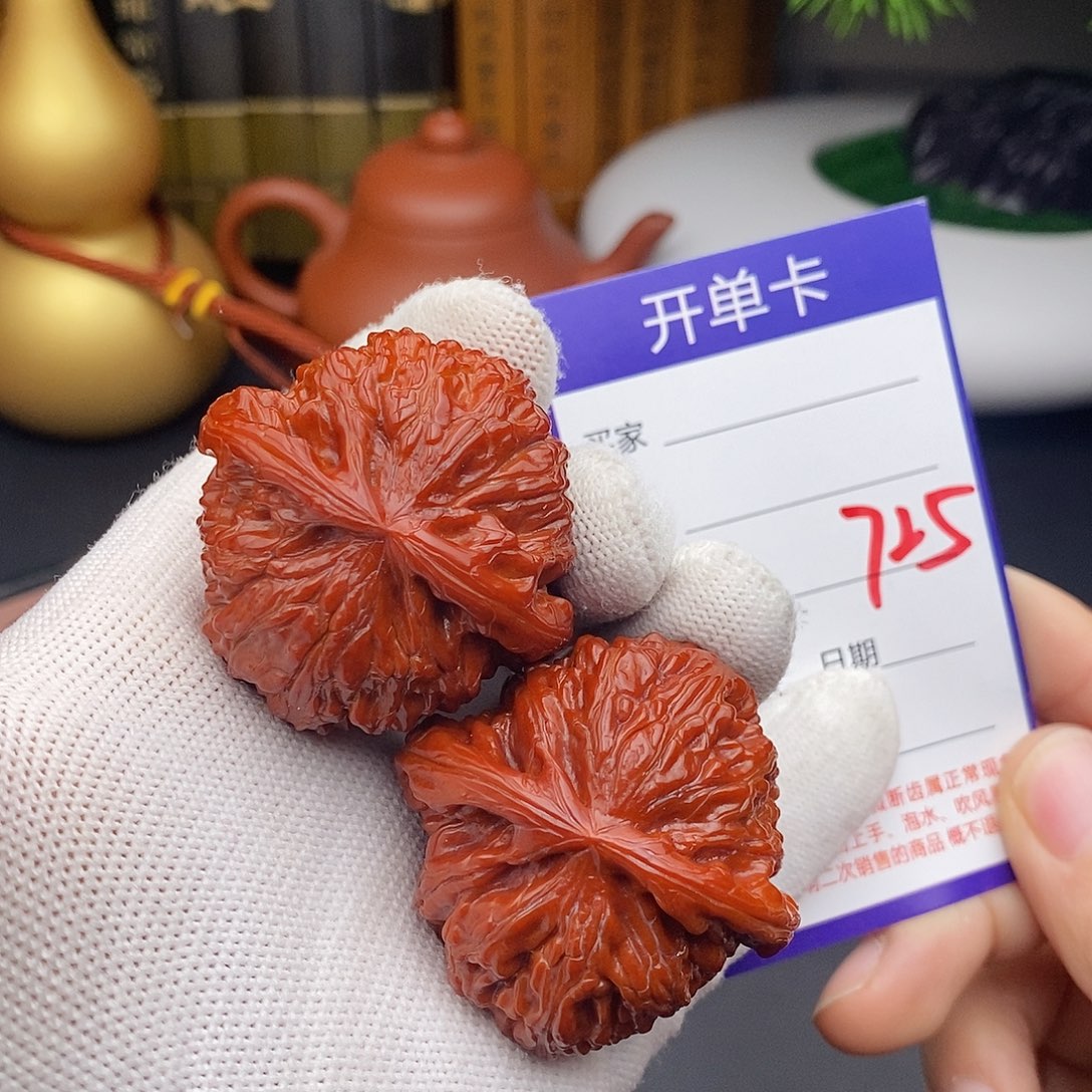 把件文玩核桃44球白