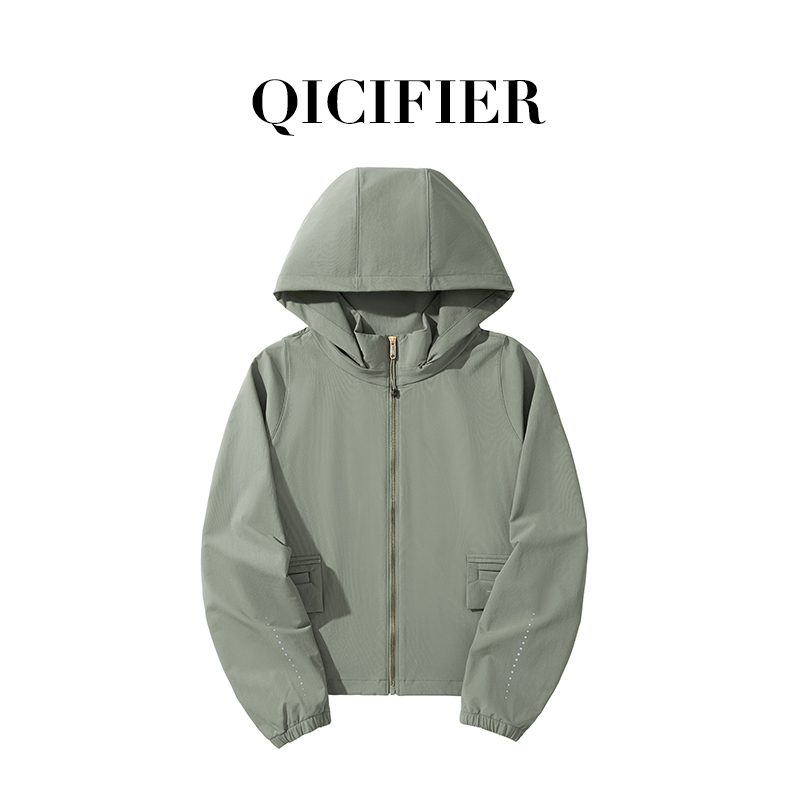 【QICIFIER】苔绿大冒险家冲锋衣高颜值情侣同款防水外套 9107