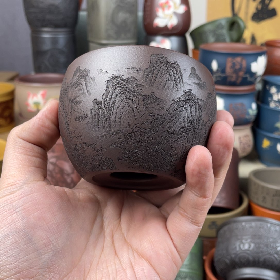 紫砂茶杯紫砂茶杯