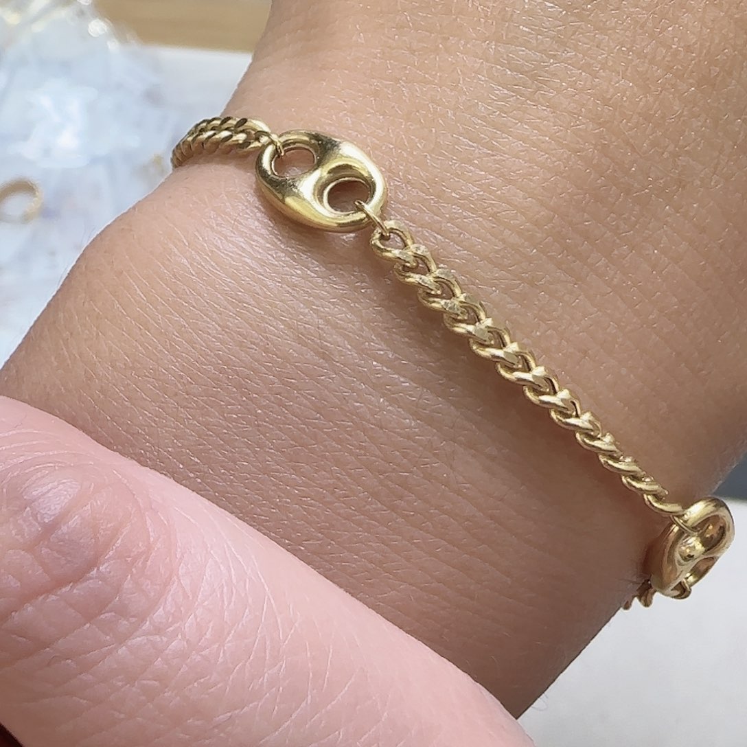 18K金手饰20cm定做