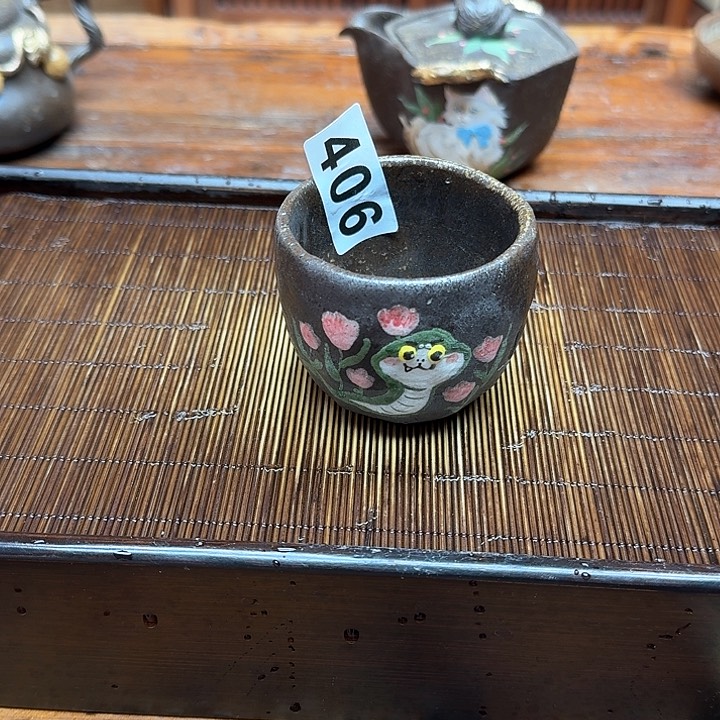 纯手工制作粗陶茶具