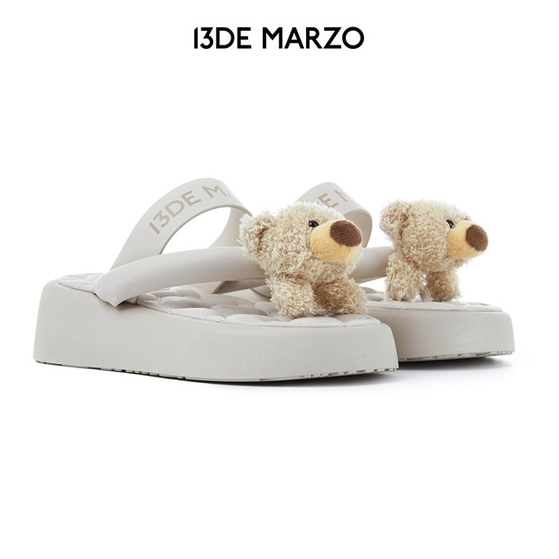 13DE MARZO女士 25春夏新款人字拖时尚增高凉拖百搭外穿夹脚拖鞋