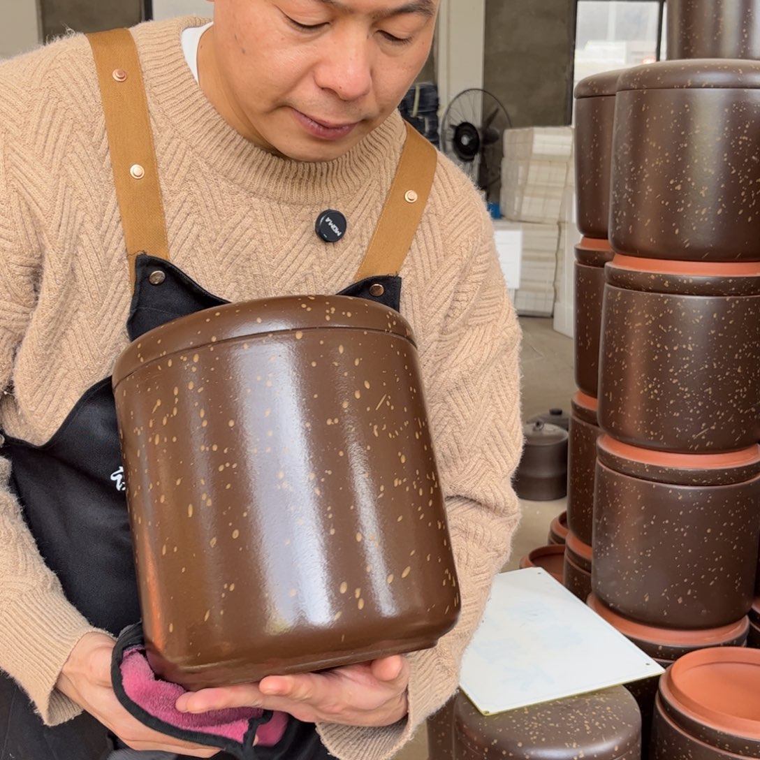 紫砂茶叶罐8饼茶叶罐