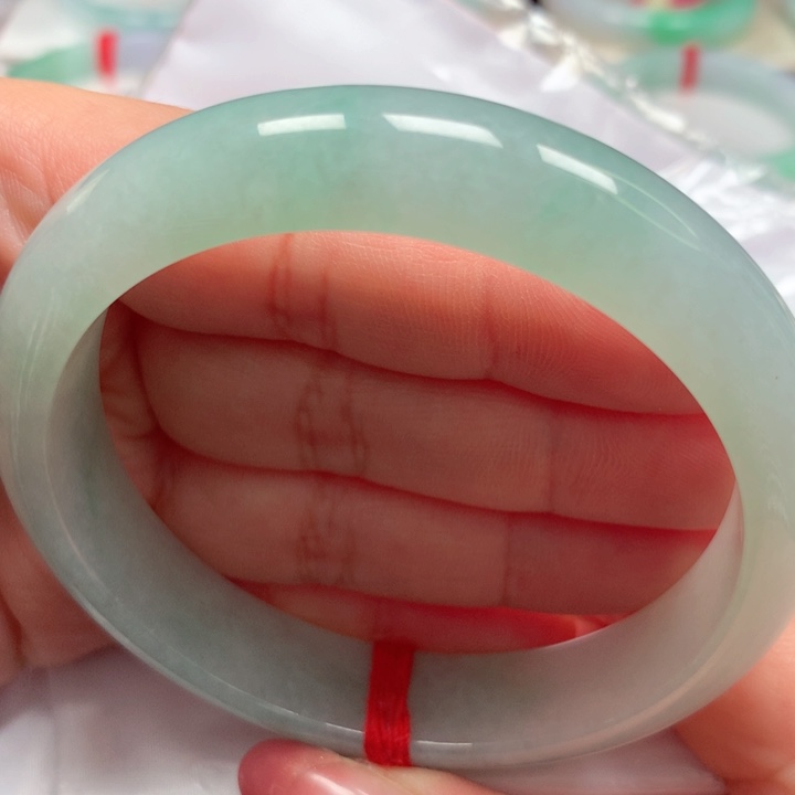 翡翠手镯未镶嵌69冰绿⭐️