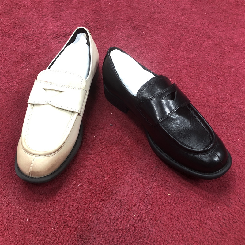 25年新款女鞋百搭低跟潮流乐福鞋上班族时尚单鞋