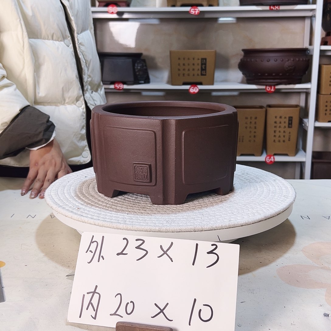 紫砂花盆紫砂花盆