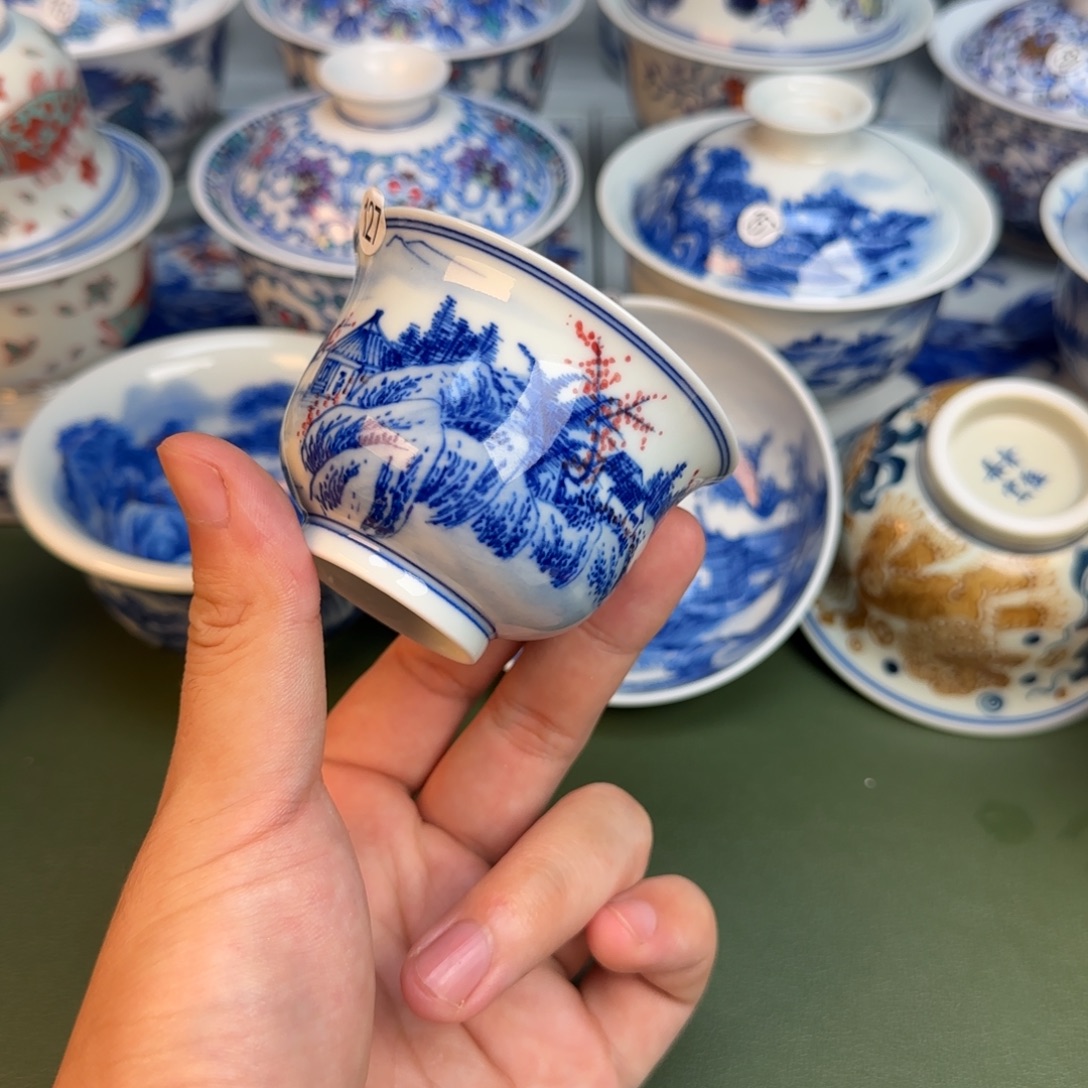 彦祖纯手工手绘茶具127