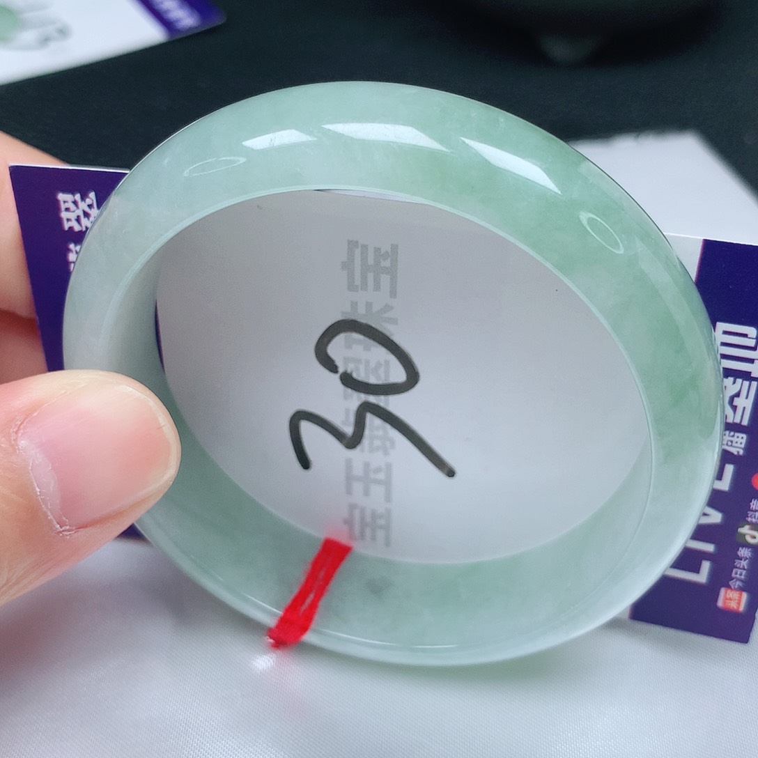 翡翠未镶嵌手镯59圈口