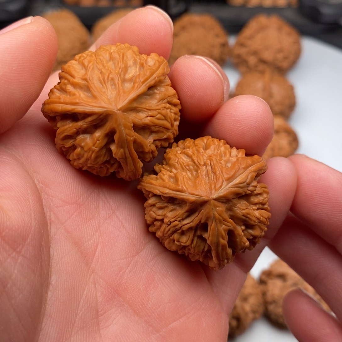 文玩核桃把件33三棱