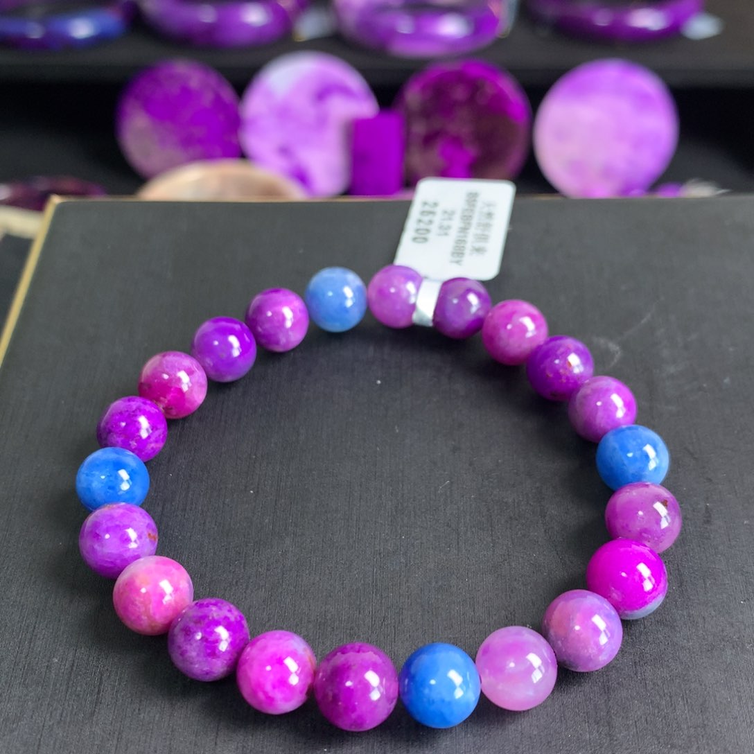 未镶嵌苏纪石（舒俱来）樱花糖果手串8+