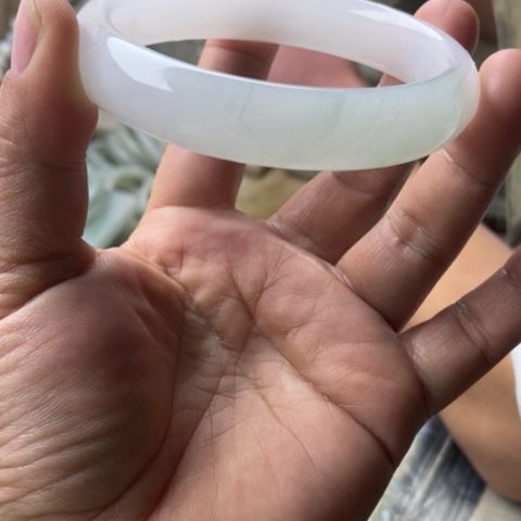 石英质玉手镯未镶嵌冷*