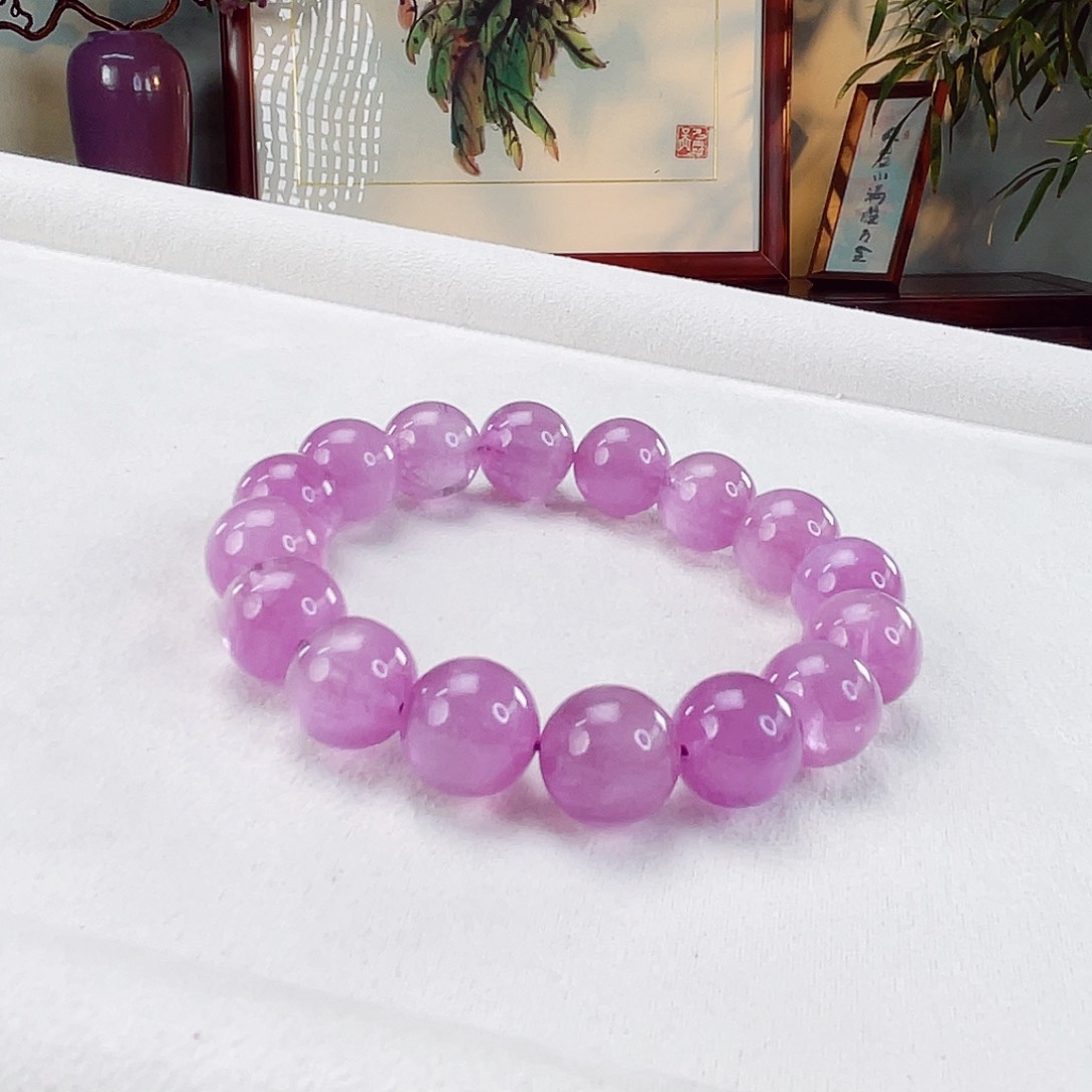 辉石紫锂辉手链未镶嵌