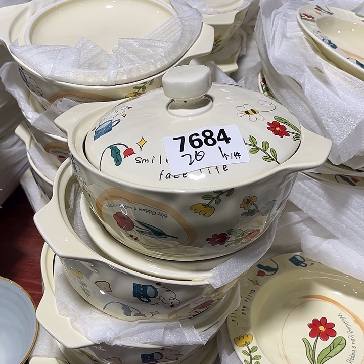 瓷微瑕外贸餐具7684