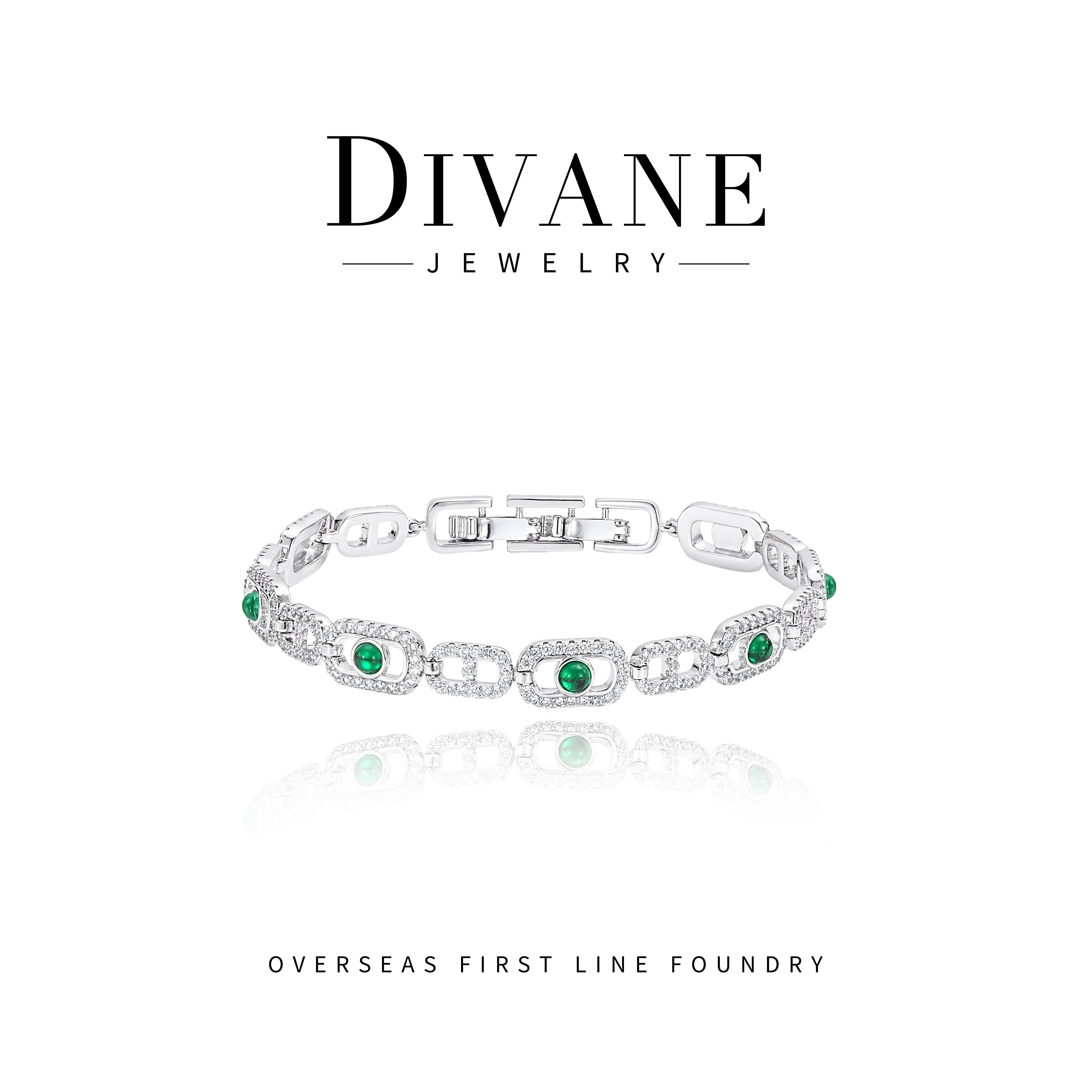  【银烁环扣】轻奢猪鼻子点镶嵌手链 G0103