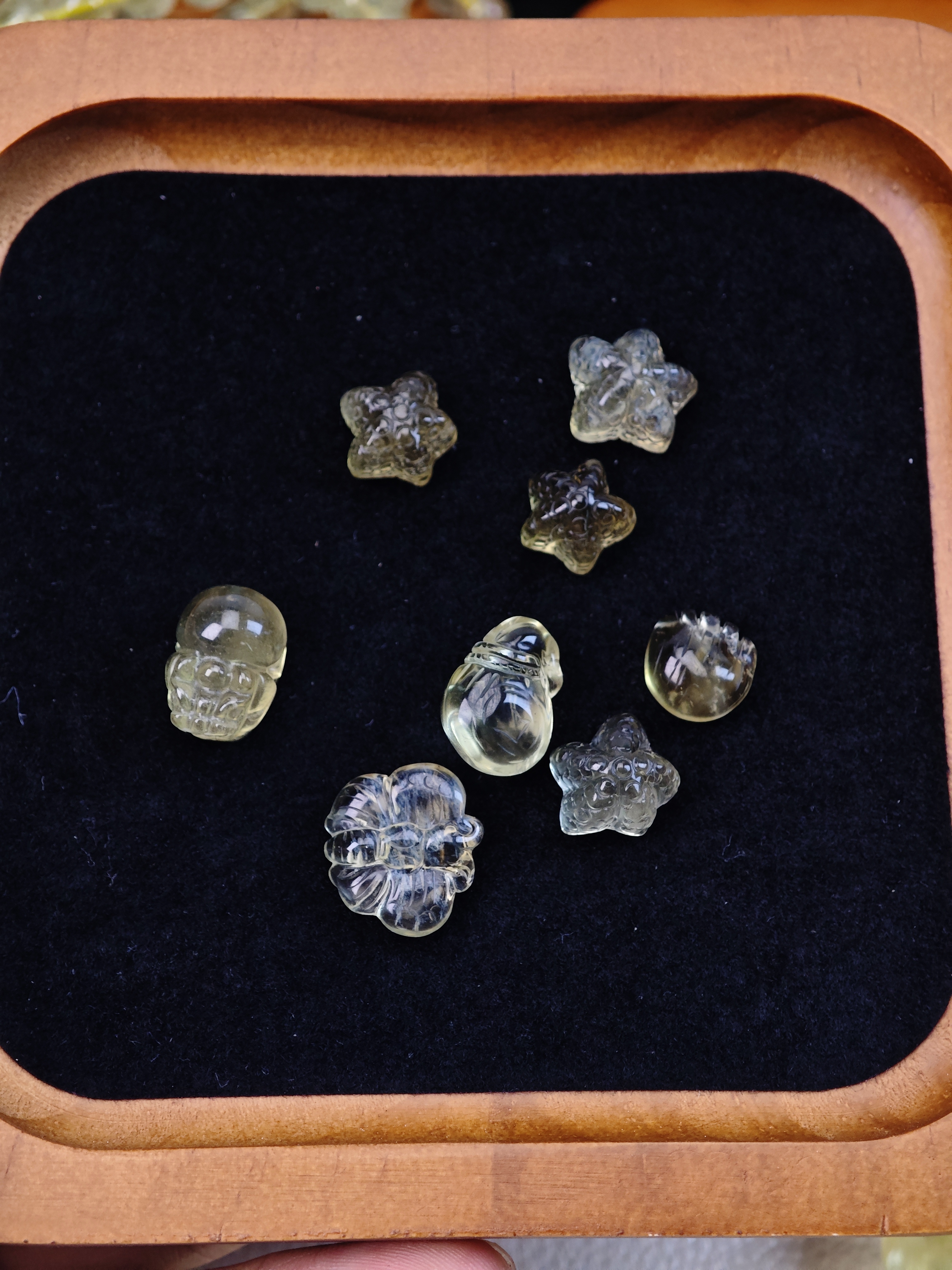 非金属玻璃手链 利比亚玻璃陨 小滴溜小挂件时尚