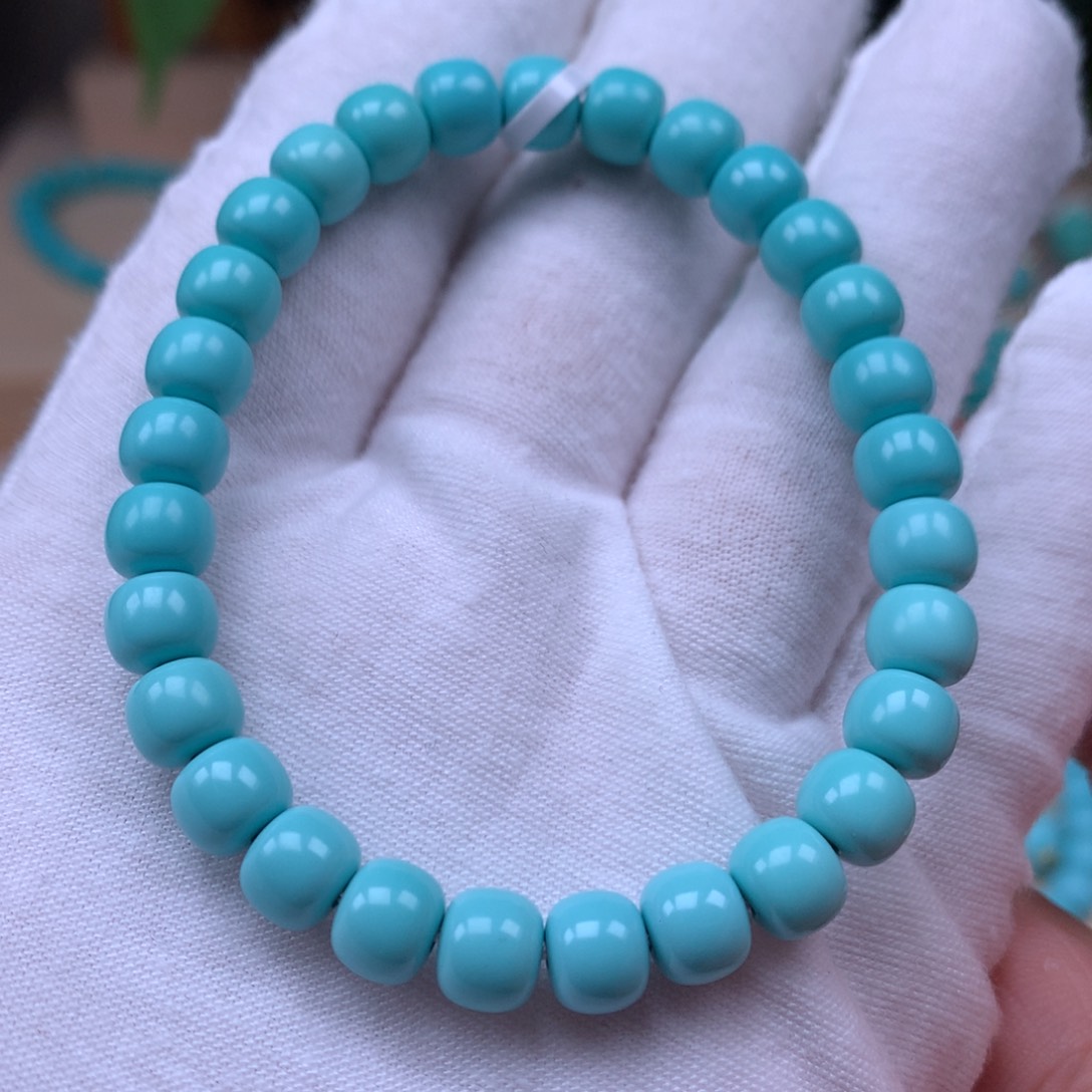 绿松石7mm精品手串未镶嵌