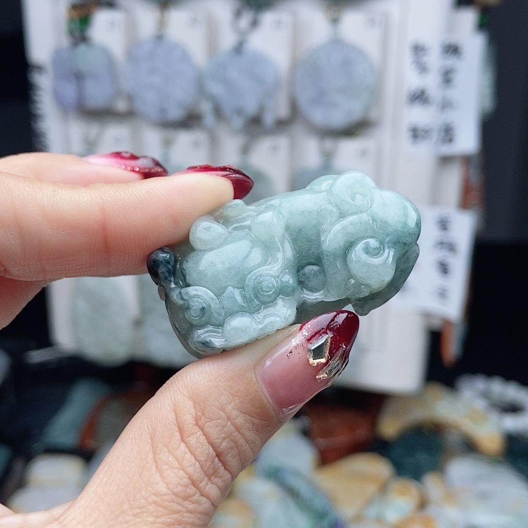 翡翠颈饰14K金镶嵌翡翠