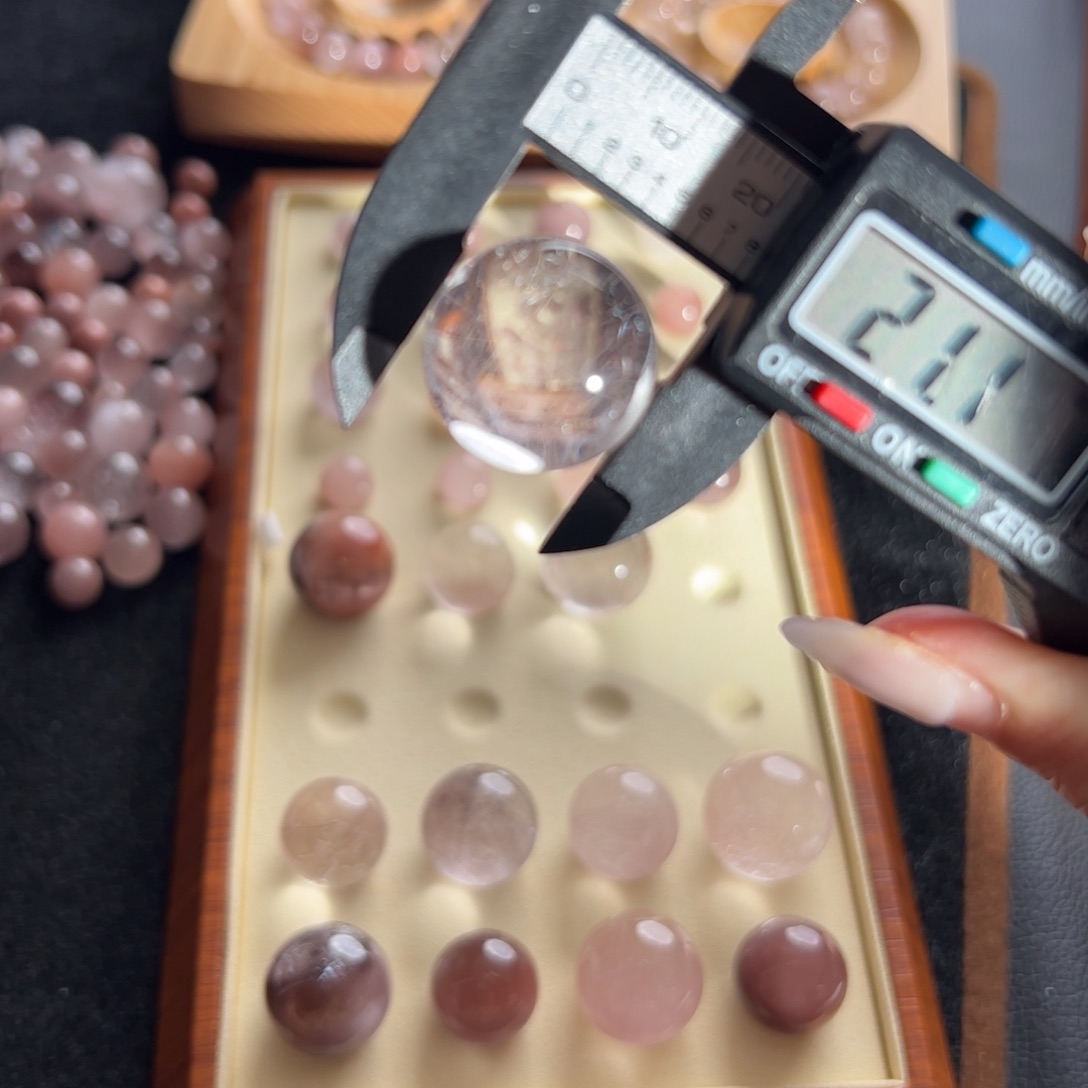 不***.水晶未镶嵌手链21.1m定制通孔不退不换