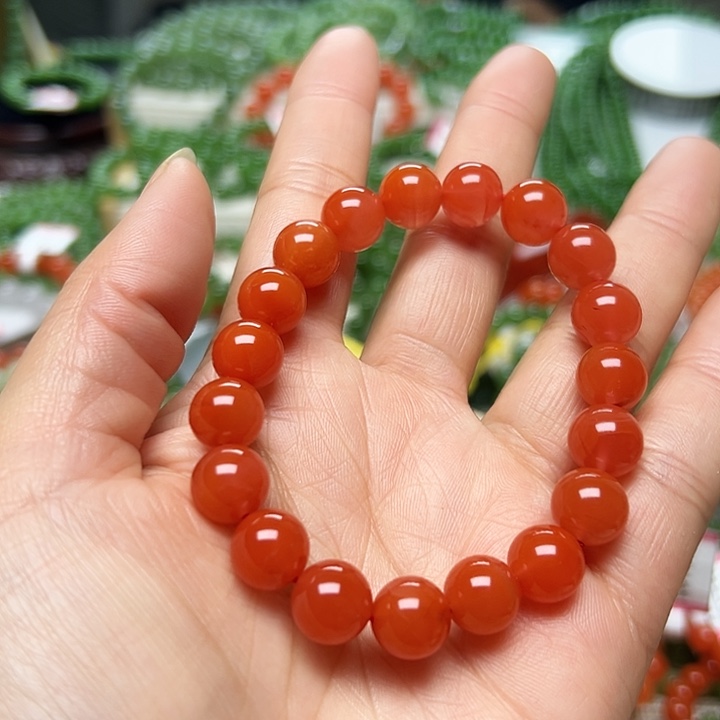南红玛瑙手链未镶嵌伍*