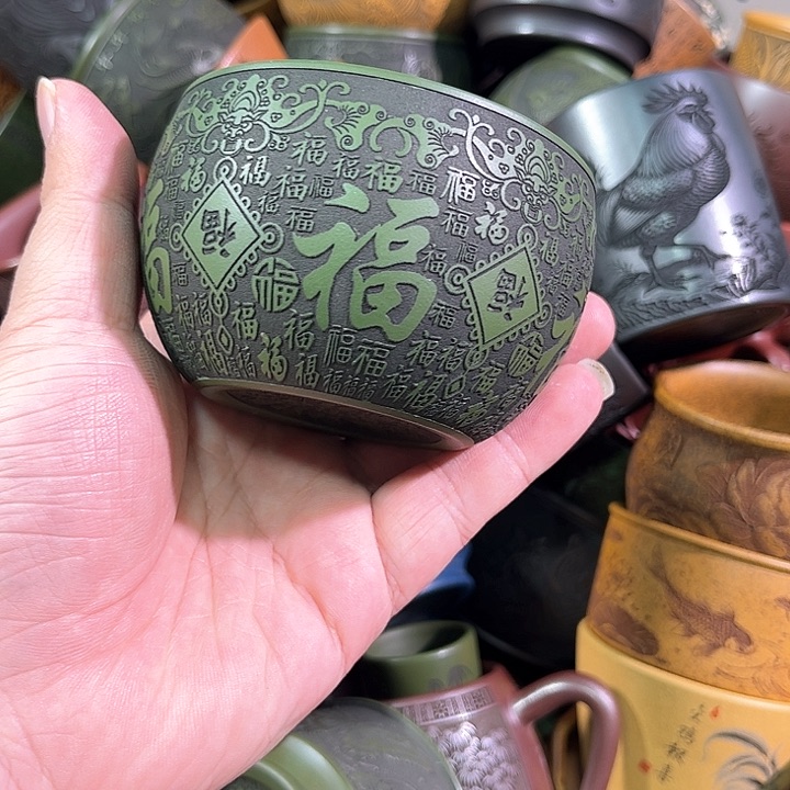 茶杯紫砂全手工紫砂主人杯